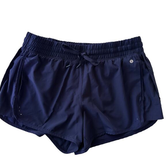LAYER8 Navy Blue Athletic Shorts, Large - Picture 3 of 7